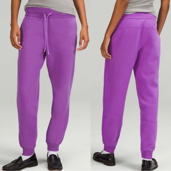 Pre-owned Lululemon Scuba Joggers Purple 
Size 6 - Picture 1 of 15